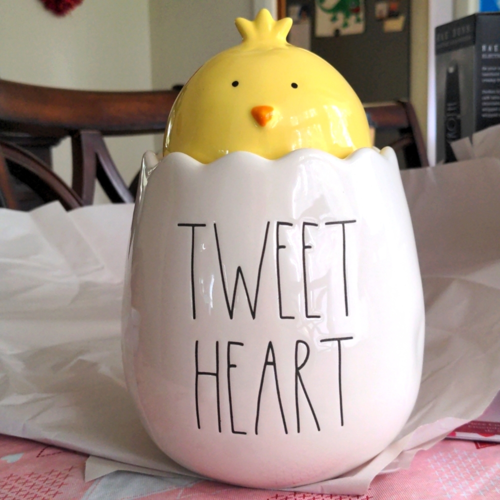 Rae Dunn Tweet Heart Cookie Jar